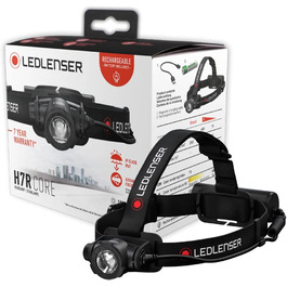 Ліхтар налобний Ledlenser H7R Core, 1000 лм, акумуляторний, водонепроникний IP67, фокусування, плавне затемнення, USB-зарядка, дальність 250 м