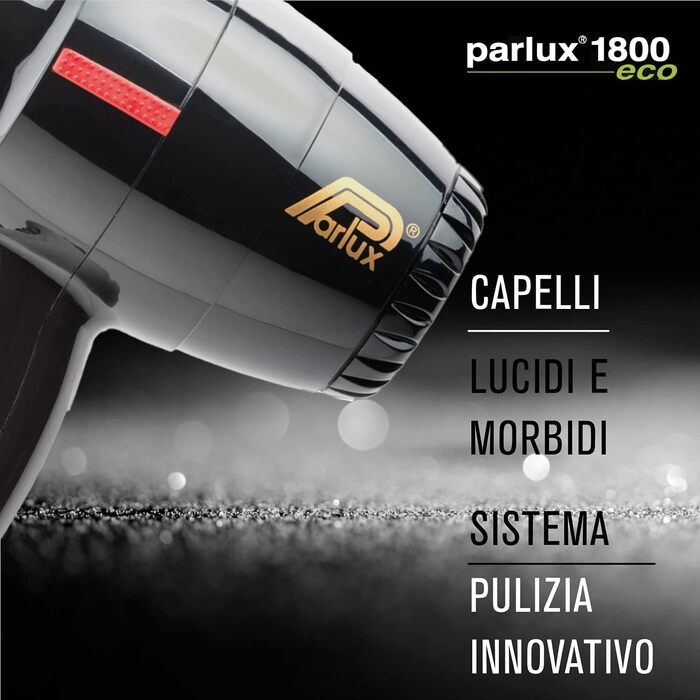 Фен професійний Parlux 1800, чорний, для волосся