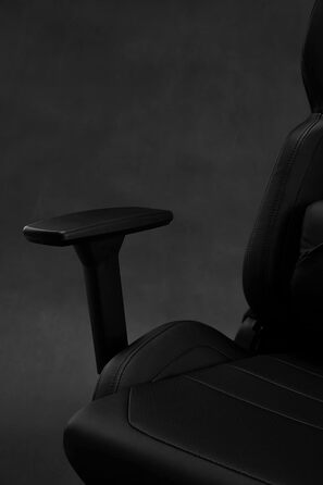 Ігрове крісло SENSE7 Sentinel, ергономічне, PU-шкіра, регульоване ленднева підтримка, гойдалка, чорне, до 150 кг