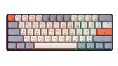 Дротова механічна клавіатура GamePro MK130 V2 Infinity QLAB Sakura Black (MK130-V2-B-QS)