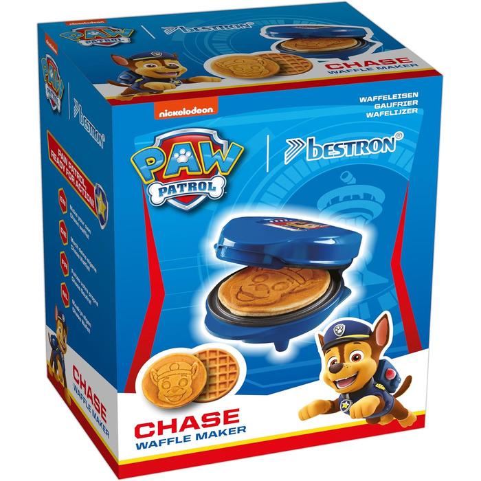 Дитяча міні-вафельниця Paw Patrol з пластиною Скай (Skye), діаметр вафлі 10 см, синя, офіційний ліцензійний продукт