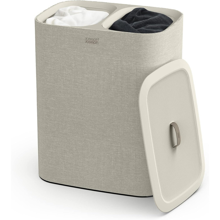 Кошик для білизни Joseph Joseph з кришкою 90 л бежевий
