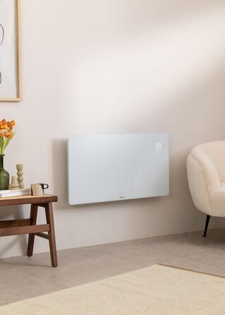 Електричний скляний конвектор CREATE/WARM CRYSTAL 2500W, Wi-Fi, тиха робота, чорний