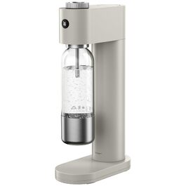 Автоматичний сифон для води WMF Element One з нержавіючої сталі, 3 рівні газування, компактний содамейкер, колір Moon Dust
