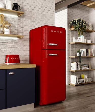 Тостер Smeg TSF01CREU 2-слотовий червоний, 950 Вт: з підрум'юванням, розморожуванням та функцією для булочок