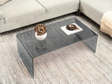 Журнальний стіл Mebel-Partner прямокутний 110 x 60 x 40 см, антрацит/графіт/сірий