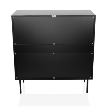 Комод KARBY K 90x40x95 см 4 шухляди чорний hjh LIVING