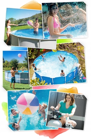 Каркасний прямокутний басейн Intex 220 x 150 см