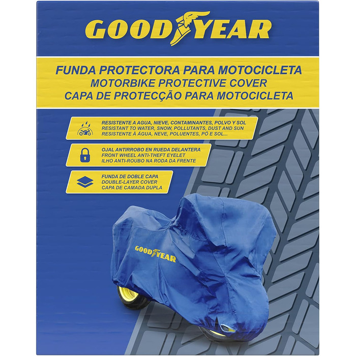 Чохол для мотоцикла Goodyear, розмір M, водонепроникний захист