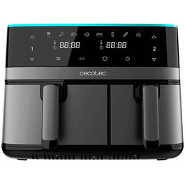 Аерофритюрниця Cecotec CecoFry Advance Double 9 л, 2850 Вт, цифрова, подвійна чаша, PerfectCook, для здорового харчування