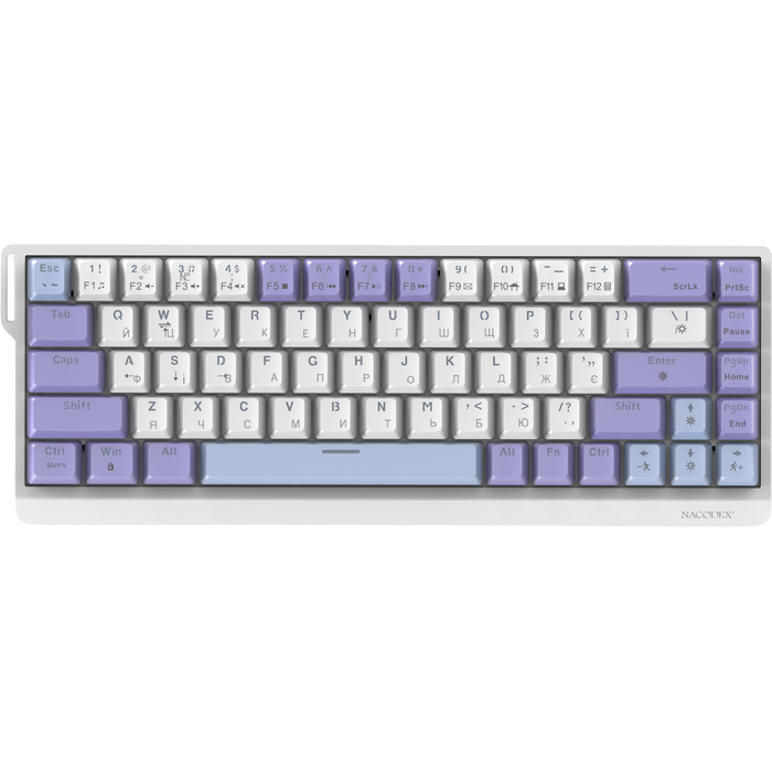 Дротова механічна клавіатура Ajazz NK68 V2 Red Switch (NK68-V2-R-PWB)