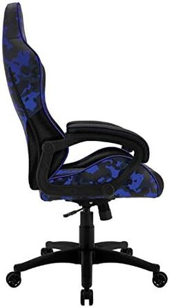Ігрове крісло ThunderX3 BC1 CAMO синє, ергономічний стілець для геймерів, комп'ютерний стілець з регульованою спинкою, камуфляж