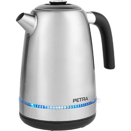 Електрочайник Petra PT5557VDE 1,7 л, 2200 Вт, LED-підсвітка, BPA-free, 360° база, антинакипний фільтр, авто-вимкнення, оглядове вікно