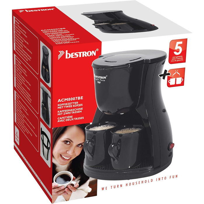 Кавоварка 450 Вт, Black Duo Bestron
