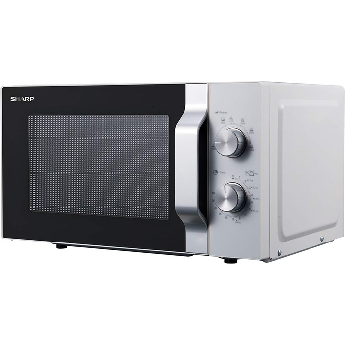 Мікрохвильова піч Sharp R204WA 20 л 800 Вт 6 режимів біла