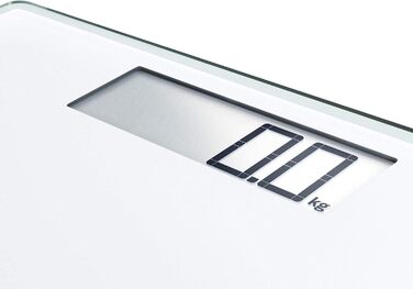Електронна вага для людей Soehnle Style Sense Comfort 100, велика, потужна, надтонка, з LCD-дисплеєм, цифрова вага для дому