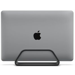 Вертикальна підставка для ноутбука Humancentric: сумісна з MacBook Pro та MacBook Air, чорний колір