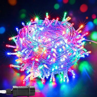 Світлодіодна гірлянда LED 800 світлодіодів, 80м, теплий білий колір, прозорий кабель, для внутрішнього та зовнішнього використання