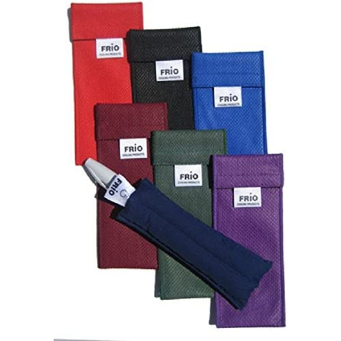 FRIO охолоджуючий чохол для інсулінової ручки, 18x6,5 см, фіолетовий, для діабетиків, переносна сумка для інсуліну, не потребує акумуляторів чи електрики, охолоджується водою, багаторазова
