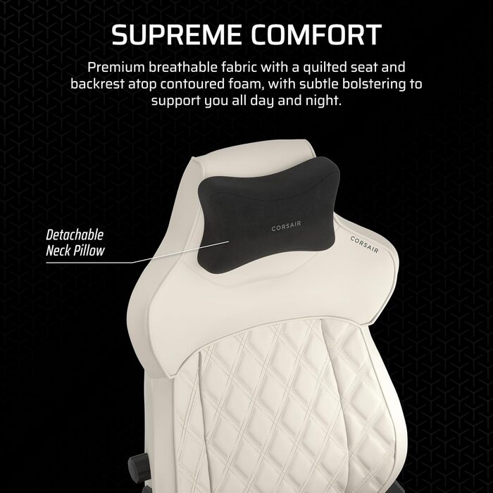 Ігрове крісло Corsair TC500 Luxe Frost, універсальний розмір