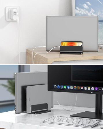 Підставка для ноутбука OMOTON: регульована, чорна, до 17.3 дюйма | MacBook Air/Pro