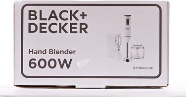 Занурювальний блендер Black+Decker, 600 Вт, 3 насадки