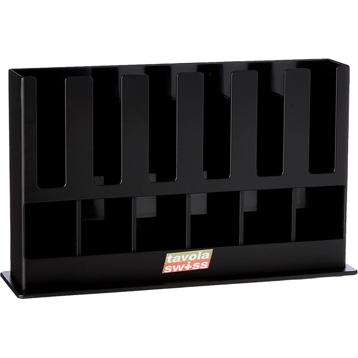 Диспенсер для капсул Nespresso Tavola Swiss 5049031, пластиковий, чорний, на 60 штук, 25x15x7 см