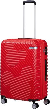 Валіза American Tourister Mickey Clouds, розширювана, 66 см, 63/70 л, червона, на колесах, середня
