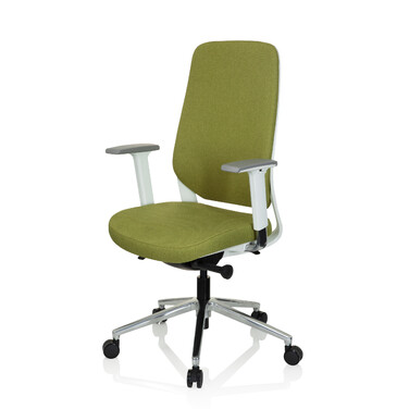 Офісне крісло / поворотне крісло CHIARO T4 WHITE тканина зелена hjh OFFICE