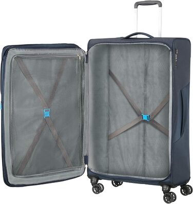 Валіза American Tourister Summerfunk, синя, 79 см, 119 л, розширювана, на 4 колесах
