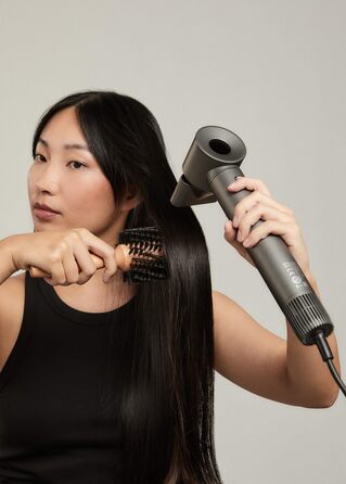 Фен-щітка для волосся CREATE/ION STYLER PRO 5-в-1, іонний, графіт, безщітковий мотор, 1300 Вт, 3 швидкості, 3 температури, холодне повітря, кейс