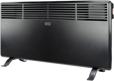 Конвектор BLACK+DECKER BXCSH1800E, 1800 Вт, чорний, з можливістю кріплення на стіну