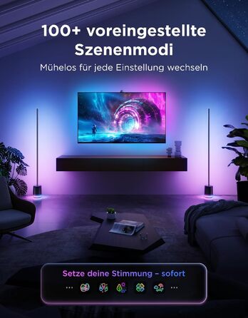 Розумна торшерна лампа Govee Stehlampe 3 з технологією LuminBlend+, RGBWWIC, яскравість 2100лм