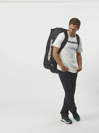 Універсальна дорожня сумка Salomon Duffel 70 л, чорна, зручний доступ
