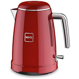 Електрочайник Novis K1, червоний, потужний, стильний дизайн