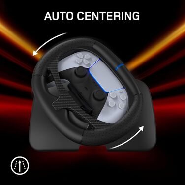 Рульове колесо Gioteck FR5 Racing Wheel для PS5, PC, Steam Deck: Док-станція для DualSense/DualEdge, Автоматичне центрування, Підтримка GT7