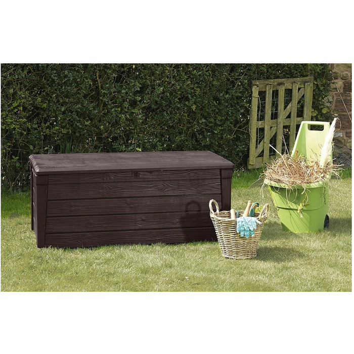 Садова скриня Keter BRIGHTWOOD STORAGE BOX 455 л, коричнева