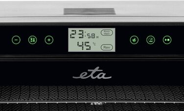 Сушарка для фруктів ETA Vital Air 2 з регулюванням температури 35-70°C, Air Flow, LCD-дисплей, 10 решіток з нержавіючої сталі