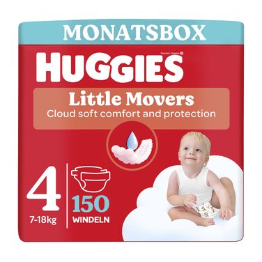 Дитячі підгузки Huggies Little Movers Disney Ultra Comfort, розмір 4, 150 шт. (3х50)