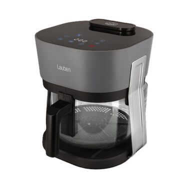 Аерофритюрниця Lauben Glass&Steam 4500BG зі скляним кошиком та функцією пари, 8 програм, 4.5л