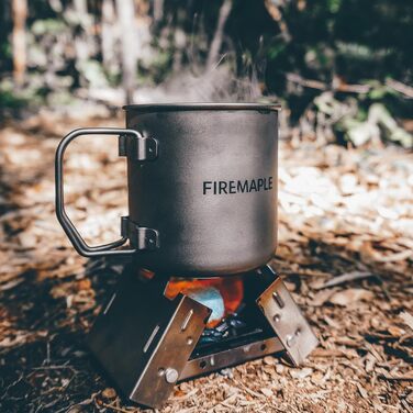 Титанова чашка для кемпінгу Fire-Maple 300 мл з кришкою, ультралегка портативна кружка для кави, походів, пікніка та туризму, срібляста