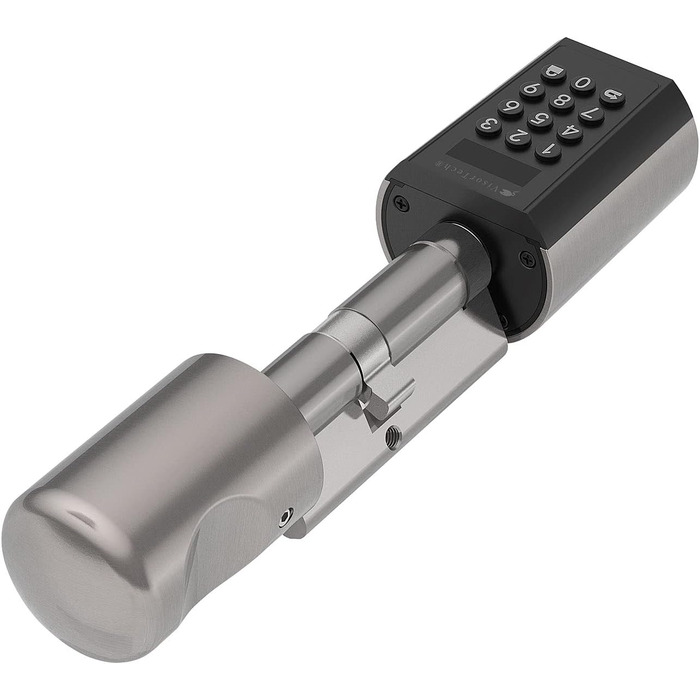 VisorTech електронний дверний циліндр-замок із Bluetooth, додатком та IP65, смарт-ключ, транспондер