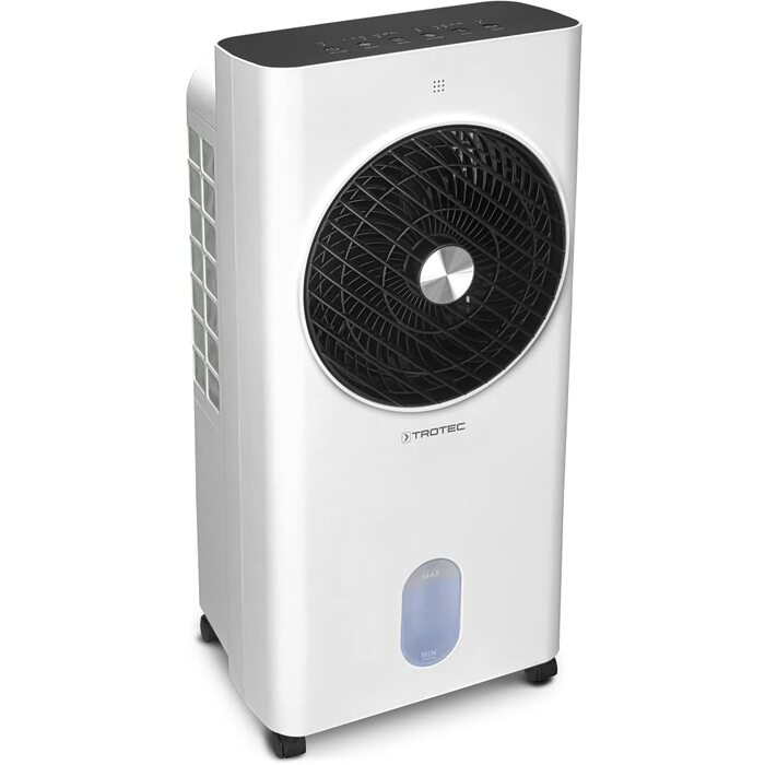 Trotec Aircooler PAE 31: Мобільний 3-в-1 Повітряний Охолоджувач, Зволожувач та Вентилятор, 6л, 1л/год, 3 швидкості, Таймер, Нічний режим