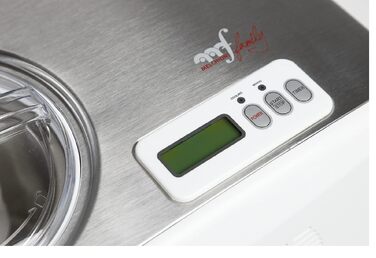 Морозивниця з компресором Melchioni Family FROSTY, автоматична, 150 Вт, 1,5 л, для морозива, йогурту та сорбетів, цифровий таймер, знімна чаша, біла