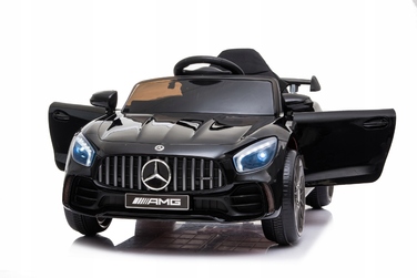 Дитячий електромобіль Mercedes GTR-S з шкіряним сидінням та пультом керування