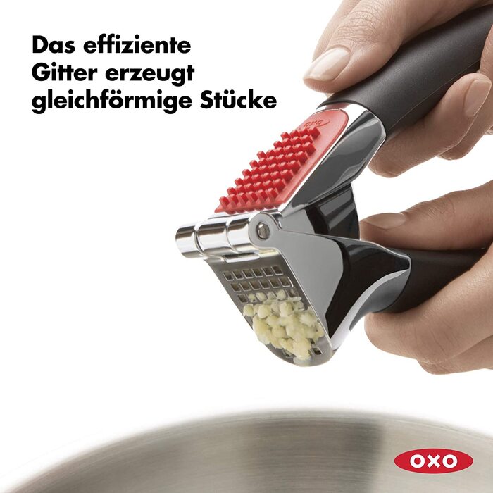 Прес для часнику та імбиру OXO Good Grips, ручний, можна мити в посудомийці