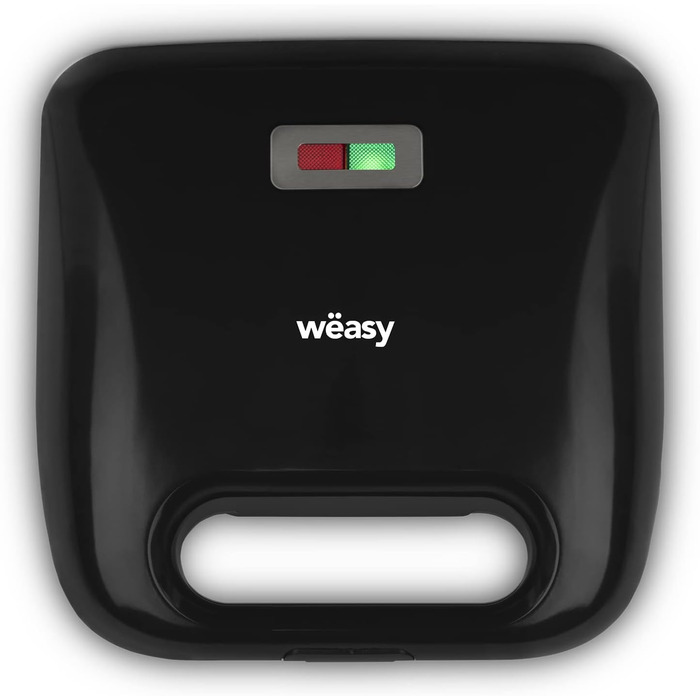 Тостер Weasy 4-в-1 JOY600 750Вт з антипригарним покриттям, змінними панелями для сендвічів, вафель, гриля та пончиків, тепловий захист, легке очищення