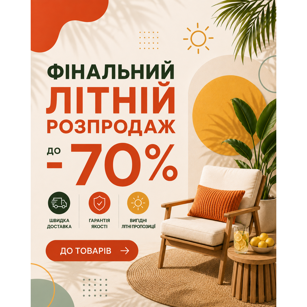 Літній розпродаж до - 70%