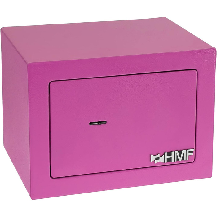Сейф HMF 49216-15 малий меблевий з ключем, рожевий, 23x17x17 см