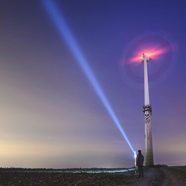 ANSMANN LED акумуляторний ручний прожектор 10400mAh, аварійне освітлення при відключенні електроенергії, до 100 годин роботи, зарядка через Micro USB або док-станцію